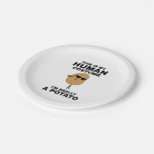 私おもしろいは本当にポテトだ ペーパープレート (アングル)