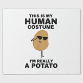 私おもしろいは本当にポテトだ ラッピングペーパー (フラット)