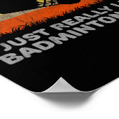 私おもしろいは本当にDminton Okが好きだ ポスター (角)