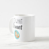 私おもしろいは欲しい事をする コーヒーマグカップ (正面左)