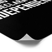 私おもしろいは独立の宣言を盗む ポスター (角)