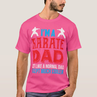 私おもしろいは空手パパTシャツ空手クールパパ Tシャツ