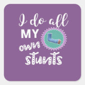 私おもしろいは腕の女の子を壊して自分のすべてのスタント スクエアシール (正面)