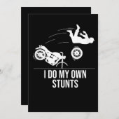 私おもしろいは自分のスタントバイクカッコいいギフトマンをする シーズンカード (正面/裏面)