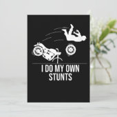 私おもしろいは自分のスタントバイクカッコいいギフトマンをする シーズンカード (スタンド正面)
