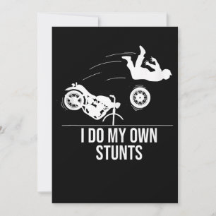 私おもしろいは自分のスタントバイクカッコいいギフトマンをする シーズンカード