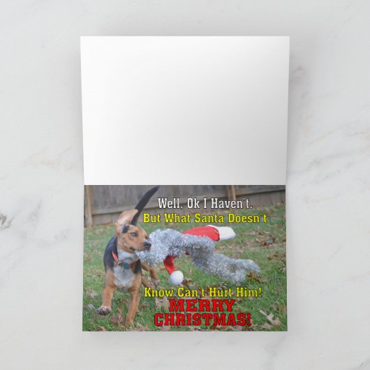 私おもしろいは良い男の子のクリスマスだった シーズンカード (内部)