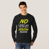 私おもしろいは若い牧師キリストである Tシャツ (正面フル)
