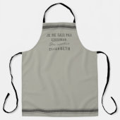 私おもしろいは調理師フランスの国パーソナライズされた エプロン (正面)