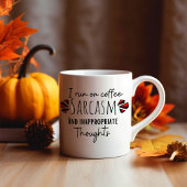 私おもしろいは走乗る コーヒーマグカップ