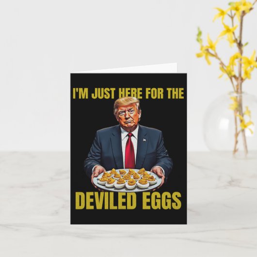 私おもしろいは開発のためにここにいるトランプ感謝祭 カード (黄色い花)