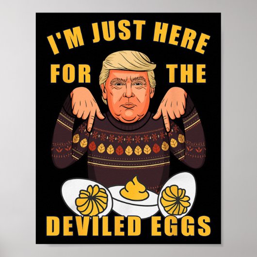 私おもしろいは開発のためにここにいるトランプ感謝祭 ポスター (正面)