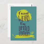 私おもしろいは限定版風変わりではない ポストカード (正面/裏面)