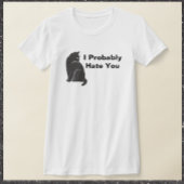 私おもしろいは黒猫が嫌いだ Tシャツ