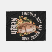 「私おもしろいは フリースブランケット (正面(横))