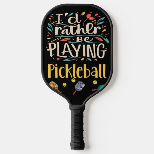 私おもしろいはPickleballの抽象芸術遊である ピックルボールラケット (正面)