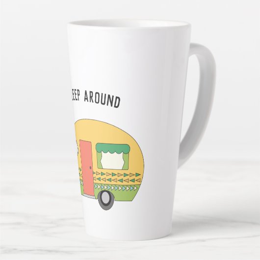 私おもしろいはRVで寝のまわりにる カフェラテマグ (右アングル)