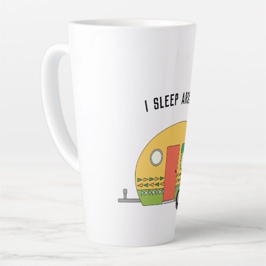 私おもしろいはRVで寝のまわりにる カフェラテマグ (左アングル)