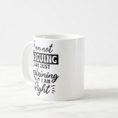 私おもしろいはTシャツを議論男女兼用していない コーヒーマグカップ (正面左)