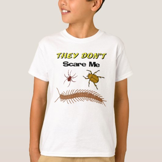 私おもしろいを怖がらせない子供の虫Tee Tシャツ (正面)