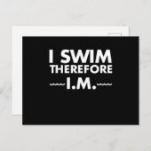 私おもしろいを泳ぐ泳ぐ人のために泳ぐ ポストカード (正面/裏面)