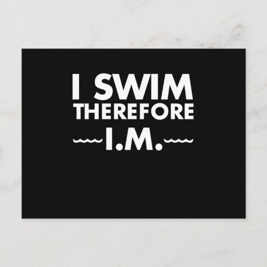 私おもしろいを泳ぐ泳ぐ人のために泳ぐ ポストカード (正面)