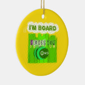 私おもしろは恋しく思退屈だ セラミックオーナメント (右)