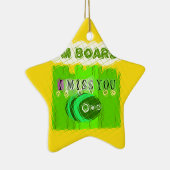 私おもしろは恋しく思退屈だ セラミックオーナメント (右)