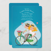 私およびあなたはブライダルシャワーの招待状をつなぎます 招待状 (正面/裏面)