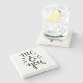 私およびあなた ストーンコースター (横)