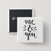 私およびあなた 缶バッジ (正面&裏面)