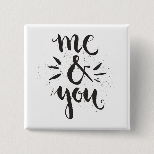 私およびあなた 缶バッジ (正面)