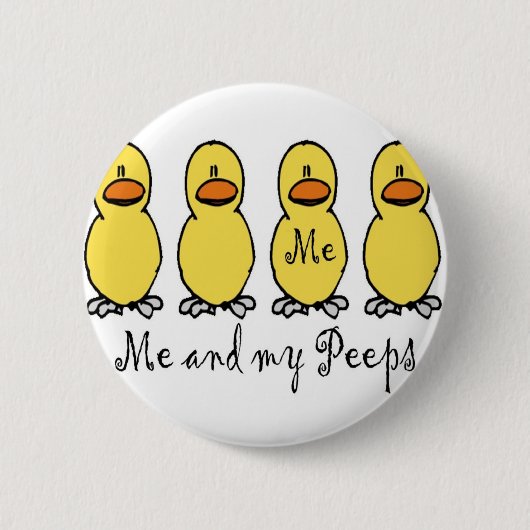 私および私ののぞき見 缶バッジ (正面)