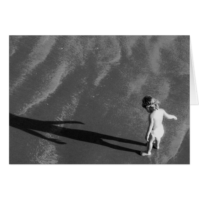 私および私の影カード-中ブランク (正面横)