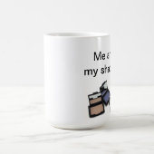 "私および私の影"のマグ-アイシャドウ映像が付いている… コーヒーマグカップ (中央)