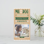 私および私の犬4x8のフォトカード シーズンカード (スタンド正面)