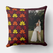 私お気に入りのたちの場所：家族の名前と写真 クッション (裏面)