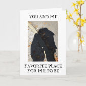 私お気に入りのの家=1周年 カード (黄色い花)