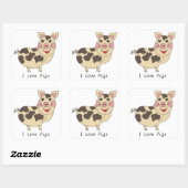 私お洒落は豚が大好き スクエアシール (シート)