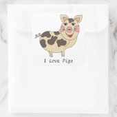 私お洒落は豚が大好き スクエアシール (バッグ)