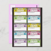 私からあなたへのクーポン ポストカード (正面/裏面)