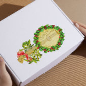 私からあなたへのヴィンテージクリスマスプレゼントのラベルラベル シール