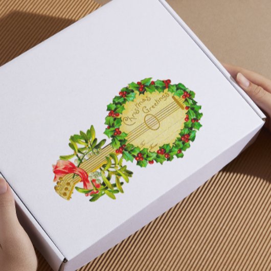 私からあなたへのヴィンテージクリスマスプレゼントのラベルラベル シール