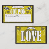 私からあなたへの- 1つのクーポン 割引カード (正面/裏面)