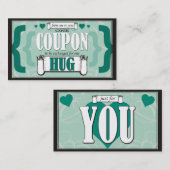 私からあなたへの- 1つの抱擁クーポン 割引カード (正面/裏面)