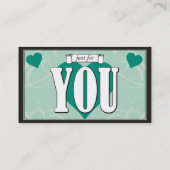 私からあなたへの- 1つの抱擁クーポン 割引カード (裏面)