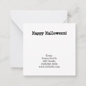 「私からあなたへ」ハロウィンのおくりもの ノートカード (裏面)