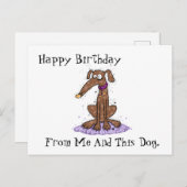 私からお誕生日おめでとう ポストカード (正面/裏面)