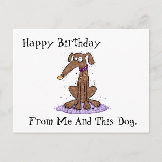 私からお誕生日おめでとう ポストカード (正面)