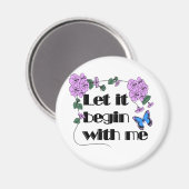 私から始めようことわざ花蝶 マグネット (正面/裏面)